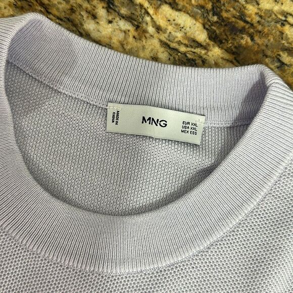 Mango MNG Lavender Purple Crewneck Pullover Sweater Size XXL - Picture 7 of 10